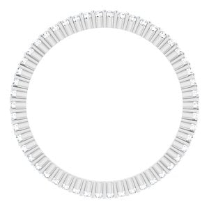 10K White Gold 1/5 CTW Lab-Grown Diamond Eternity Band Size 5.5