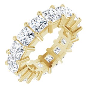 14K Yellow Gold 4 1/2 CTW Lab-Grown Diamond Eternity Band Size 4