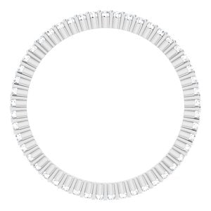 10K White Gold 1/5 CTW Lab-Grown Diamond Eternity Band Size 5.25