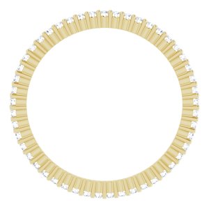 10K Yellow Gold 1/5 CTW Natural Diamond Eternity Band Size 5.25
