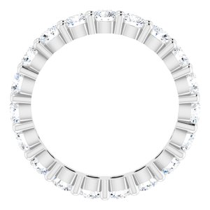 10K White Gold 1 3/4 CTW Lab-Grown Diamond Eternity Band Size 5.5
