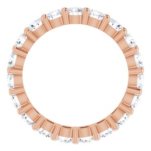 10K Rose Gold 1 3/4 CTW Lab-Grown Diamond Eternity Band Size 5.5