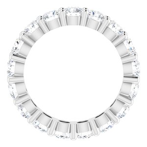 Platinum 2 3/4 CTW Lab-Grown Diamond Eternity Band Size 5.5