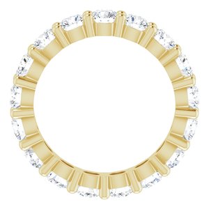 10K Yellow Gold 2 1/2 CTW Lab-Grown Diamond Eternity Band Size 5.5