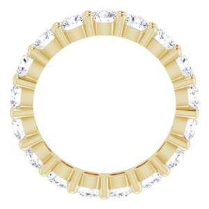 14K Yellow Gold 2 1/2 CTW Lab-Grown Diamond Eternity Band Size 5.5