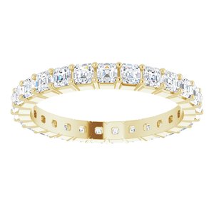 14K Yellow Gold 1 1/3 CTW Lab-Grown Diamond Eternity Band Size 5.5