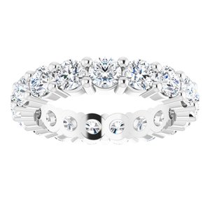 Platinum 2 3/4 CTW Lab-Grown Diamond Eternity Band Size 6