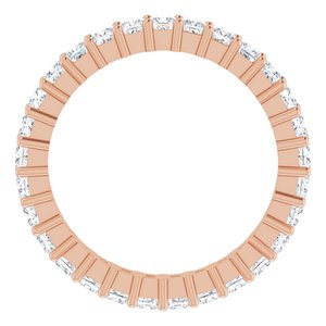 10K Rose Gold 1 1/3 CTW Lab-Grown Diamond Eternity Band Size 6