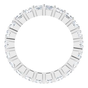 10K White Gold 2 3/8 CTW Lab-Grown Diamond Eternity Band Size 6