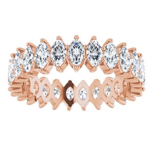 14K Rose Gold 2 1/3 CTW Lab-Grown Diamond Eternity Band Size 6
