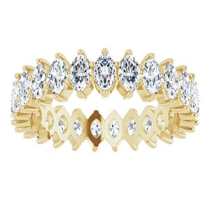 14K Yellow Gold 2 1/3 CTW Natural Diamond Eternity Band Size 6