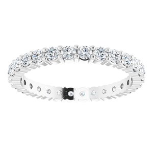 10K White Gold 3/4 CTW Lab-Grown Diamond Eternity Band Size 6.25