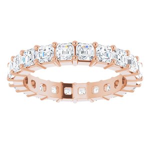 14K Rose Gold 2 1/5 CTW Lab-Grown Diamond Eternity Band Size 5.5