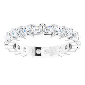 14K White Gold 2 1/5 CTW Lab-Grown Diamond Eternity Band Size 5.5