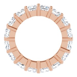 10K Rose Gold 6 3/8 CTW Lab-Grown Diamond Eternity Band Size 5.5