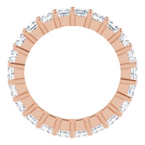10K Rose Gold 2 3/8 CTW Natural Diamond Eternity Band Size 5.5