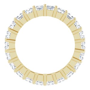 10K Yellow Gold 2 3/8 CTW Lab-Grown Diamond Eternity Band Size 5.5