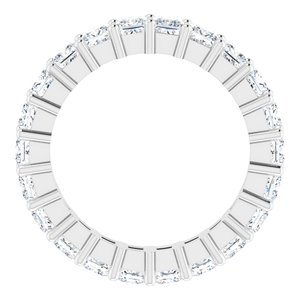 14K White Gold 2 3/8 CTW Lab-Grown Diamond Eternity Band Size 5.5