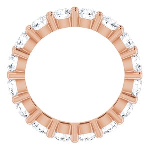10K Rose Gold 3 7/8 CTW Natural Diamond Eternity Band Size 5.5