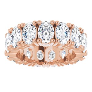 14K Rose Gold 6 CTW Lab-Grown Diamond Eternity Band Size 5.5
