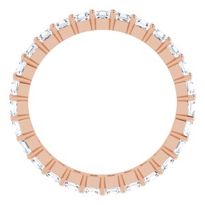 14K Rose Gold 1 1/3 CTW Lab-Grown Diamond Eternity Band Size 5.5