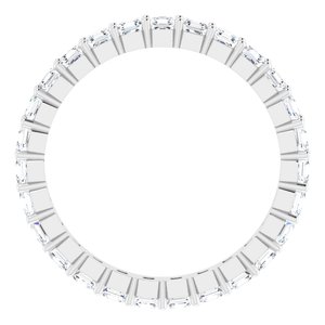 Platinum 1 1/3 CTW Lab-Grown Diamond Eternity Band Size 5.5