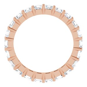14K Rose Gold 2 1/5 CTW Lab-Grown Diamond Eternity Band Size 5.5