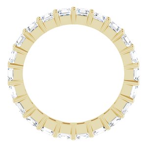 14K Yellow Gold 2 1/5 CTW Lab-Grown Diamond Eternity Band Size 5.5