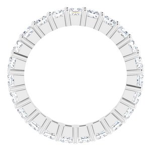 14K White Gold 2 1/6 CTW Lab-Grown Diamond Eternity Band Size 5.5