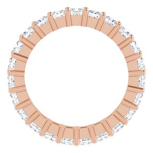 14K Rose Gold 2 1/6 CTW Lab-Grown Diamond Eternity Band Size 5.5