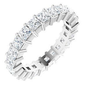 10K White Gold 2 1/6 CTW Natural Diamond Eternity Band Size 4.75