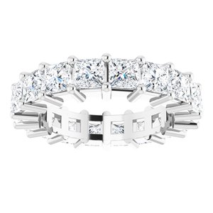 10K White Gold 3 5/8 CTW Lab-Grown Diamond Eternity Band Size 5