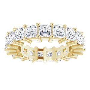10K Yellow Gold 3 3/4 CTW Lab-Grown Diamond Eternity Band Size 5.25