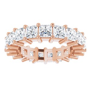 10K Rose Gold 3 3/4 CTW Lab-Grown Diamond Eternity Band Size 5.25