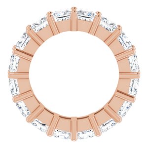 10K Rose Gold 6 3/8 CTW Natural Diamond Eternity Band Size 5.25
