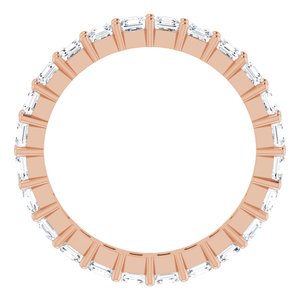 14K Rose Gold 1 3/4 CTW Lab-Grown Diamond Eternity Band Size 5.5