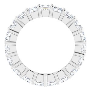 10K White Gold 3 3/4 CTW Lab-Grown Diamond Eternity Band Size 5.5