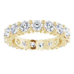 10K Yellow Gold 2 1/2 CTW Lab-Grown Diamond Eternity Band Size 5.25