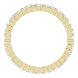 10K Yellow Gold 1/2 CTW Lab-Grown Diamond Eternity Band Size 5.25