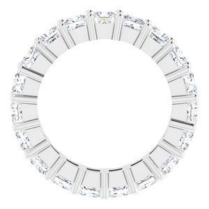 10K White Gold 3 3/4 CTW Natural Diamond Eternity Band Size 5.25