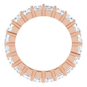 10K Rose Gold 3 1/4 CTW Natural Diamond Eternity Band Size 5.25