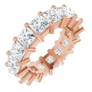 10K Rose Gold 6 3/8 CTW Lab-Grown Diamond Eternity Band Size 5.25