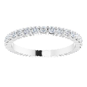 Platinum 5/8 CTW Lab-Grown Diamond Eternity Band Size 5.5