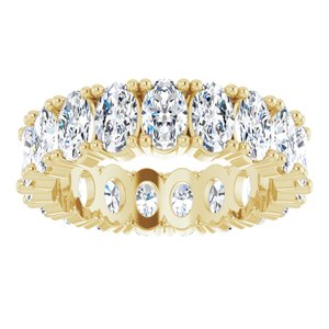 10K Yellow Gold 3 3/8 CTW Lab-Grown Diamond Eternity Band Size 5.5