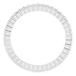Platinum 3/8 CTW Lab-Grown Diamond Eternity Band Size 5.5
