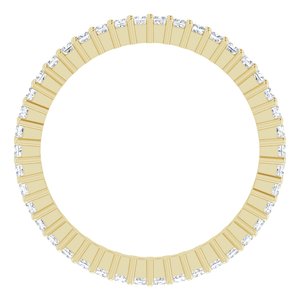 14K Yellow Gold 3/8 CTW Lab-Grown Diamond Eternity Band Size 5.5