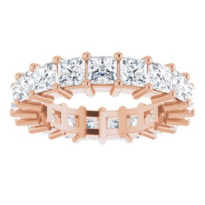 10K Rose Gold 3 3/4 CTW Natural Diamond Eternity Band Size 5.5
