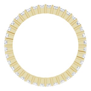 14K Yellow Gold 3/4 CTW Lab-Grown Diamond Eternity Band Size 5.5