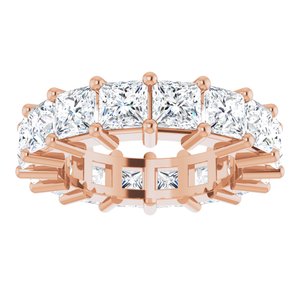 14K Rose Gold 6 3/8 CTW Lab-Grown Diamond Eternity Band Size 5.5