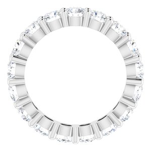10K White Gold 2 1/2 CTW Lab-Grown Diamond Eternity Band Size 5.25